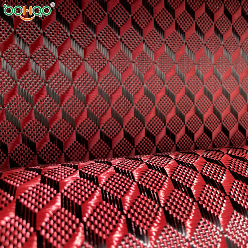 新型復(fù)合纖維布 碳纖維芳綸混編布 高性能玻纖/碳纖/芳綸纖維復(fù)合編織布 顏色紋路花式可定制 體育用品/汽車(chē)用復(fù)合材料纖維布 -3